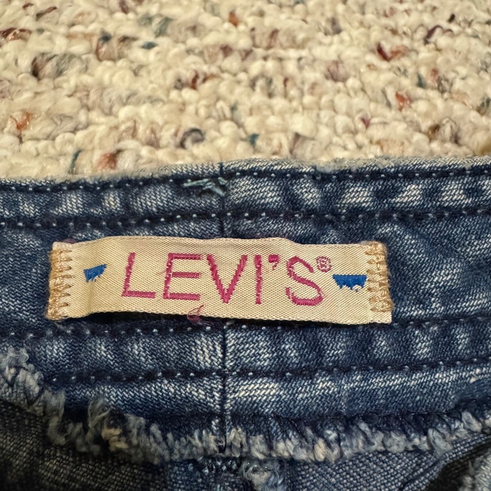 Vintage 80s Levis High Waisted Straight Leg Mom Jeans Medium Wash Blue 27x28.5 - Picture 3 of 13